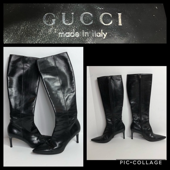 Tall Gucci stiletto boots - Picture 1 of 6